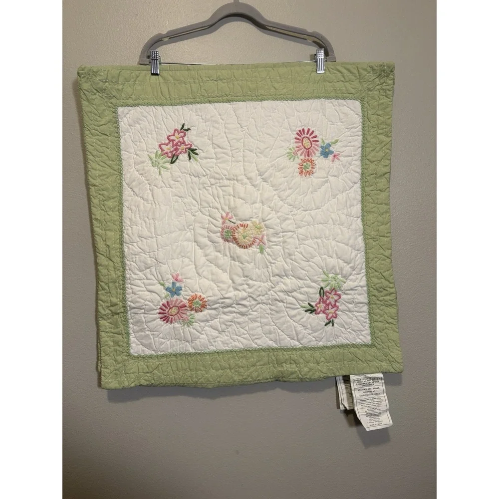 Pottery Barn Kids Bedding Set Of 2 Quilted Pillow Shams Flower Garden